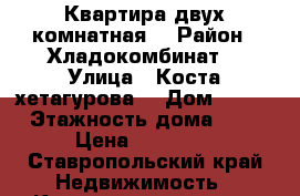 Квартира двух комнатная  › Район ­ Хладокомбинат  › Улица ­ Коста хетагурова  › Дом ­ 107 › Этажность дома ­ 3 › Цена ­ 20 000 - Ставропольский край Недвижимость » Квартиры аренда   . Ставропольский край